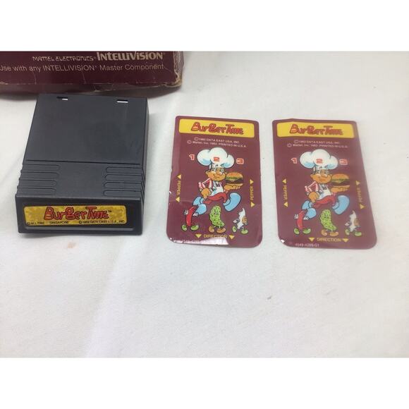 BurgerTime Intellivision Video Game w/ Box 1983 - Picture 6 of 6